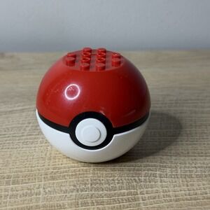 Mega Construx Pokemon Poke Ball Building Replacement Piece Base Only Red White